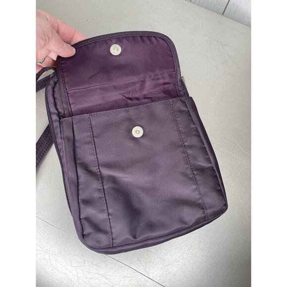 Travelon Purple Crossbody Bag RFID Protection Small Purse Travel Lightweight - Picture 3 of 6